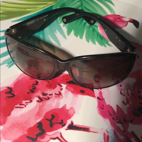 Authentic Coach DEVYM tortoise sunglasses